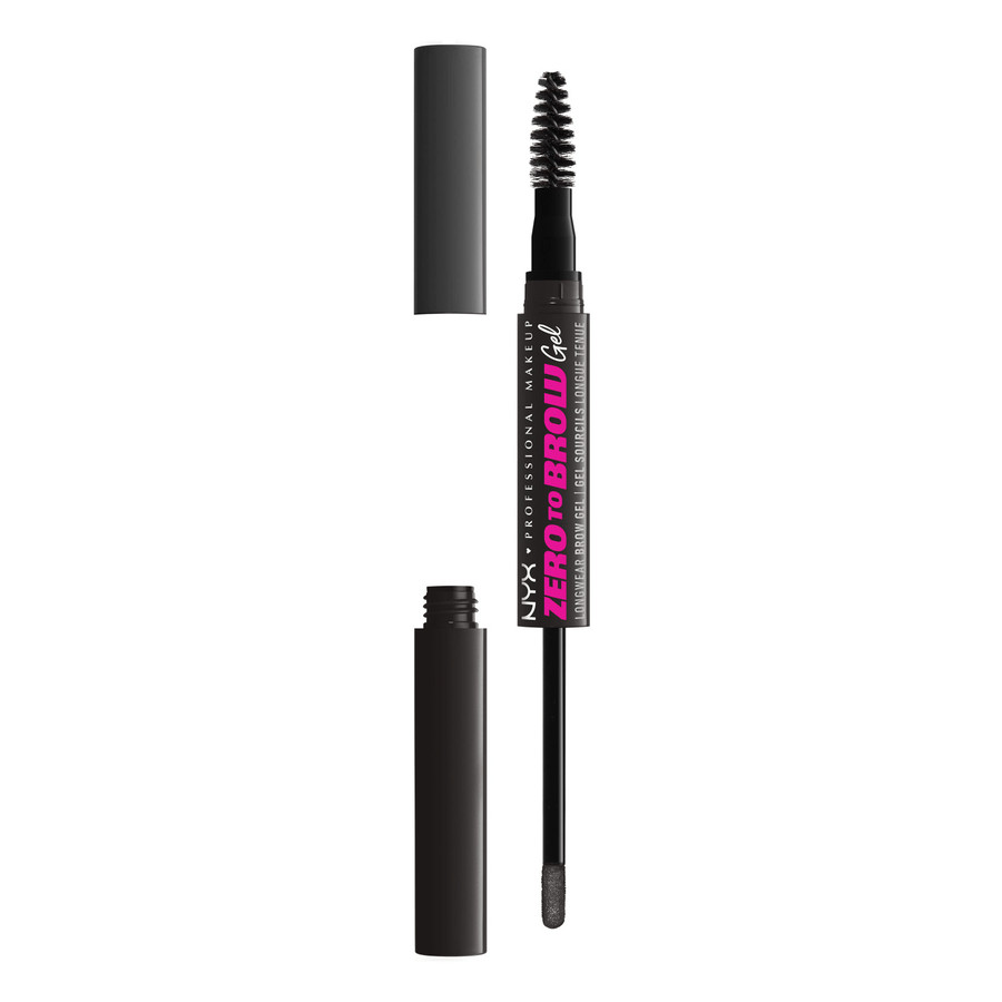 NYX Professional Makeup Zero To Brow Longwear Brow Gel Black 08 2ml