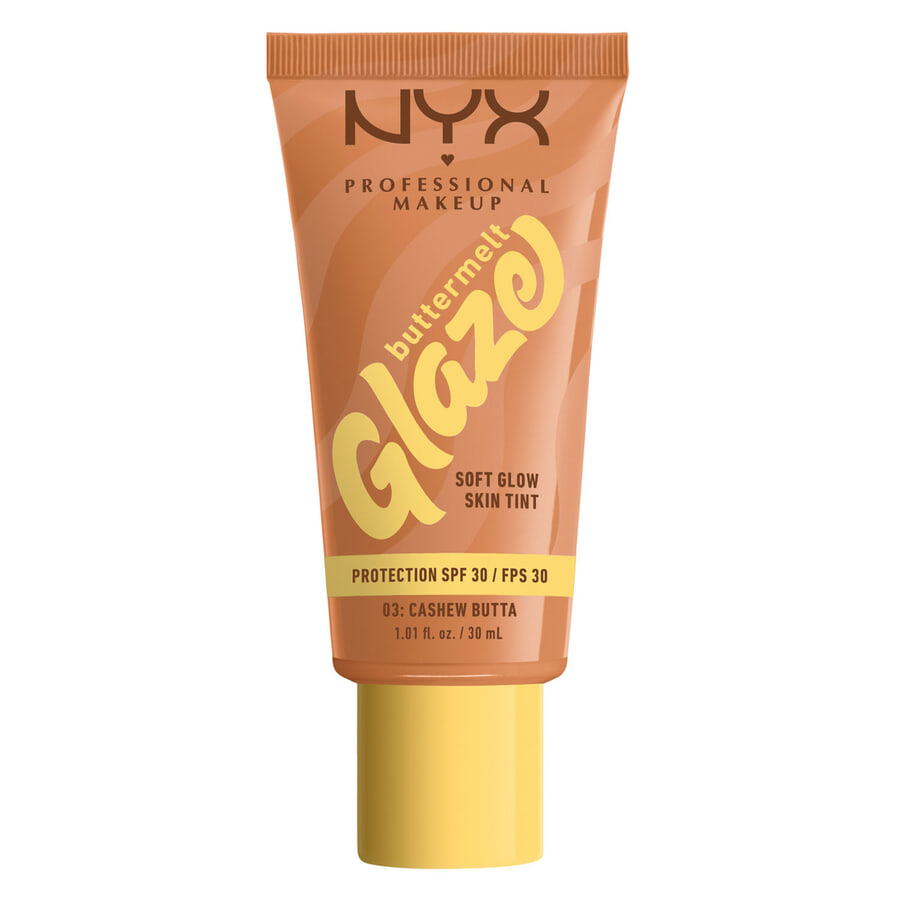 NYX Professional Makeup Buttermelt Glaze SPF30 Foundation 03 Cashew Butta 30ml