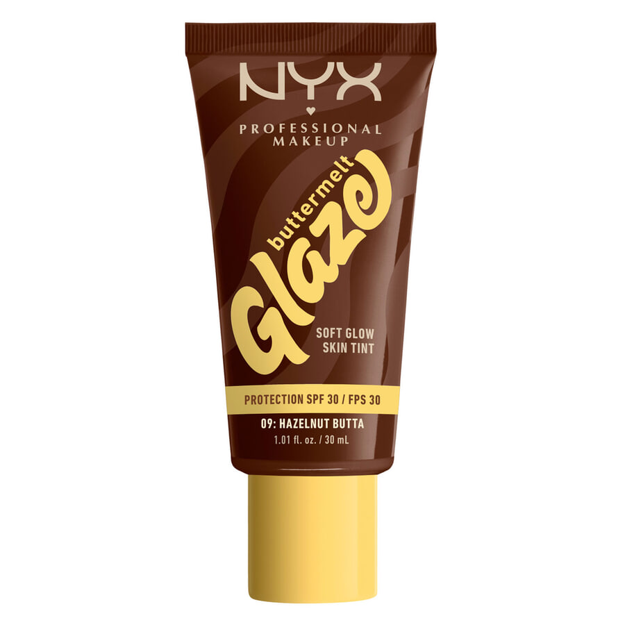 NYX Professional Makeup Buttermelt Glaze SPF30 Foundation 09 Hazelnut Butta 30ml