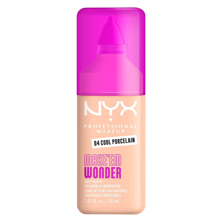 NYX Professional Makeup Make Em Wonder Foundation 04 Cool Porcelain 25ml