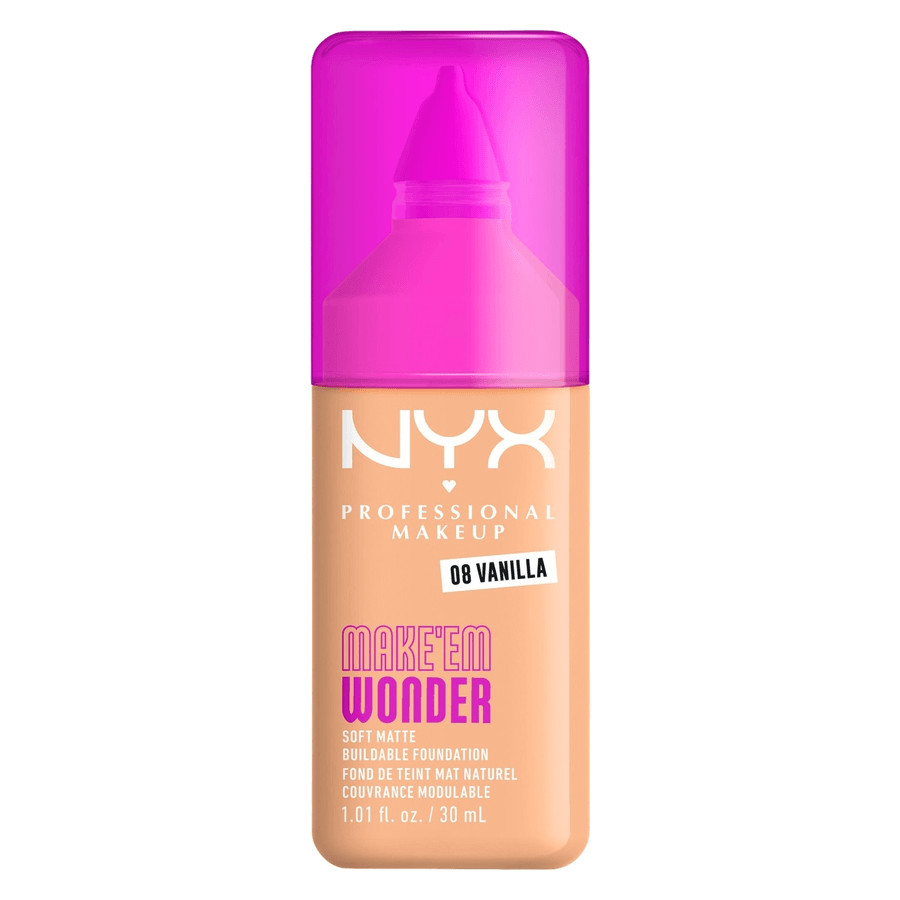 NYX Professional Makeup Make Em Wonder Foundation 08 Vanilla 30ml