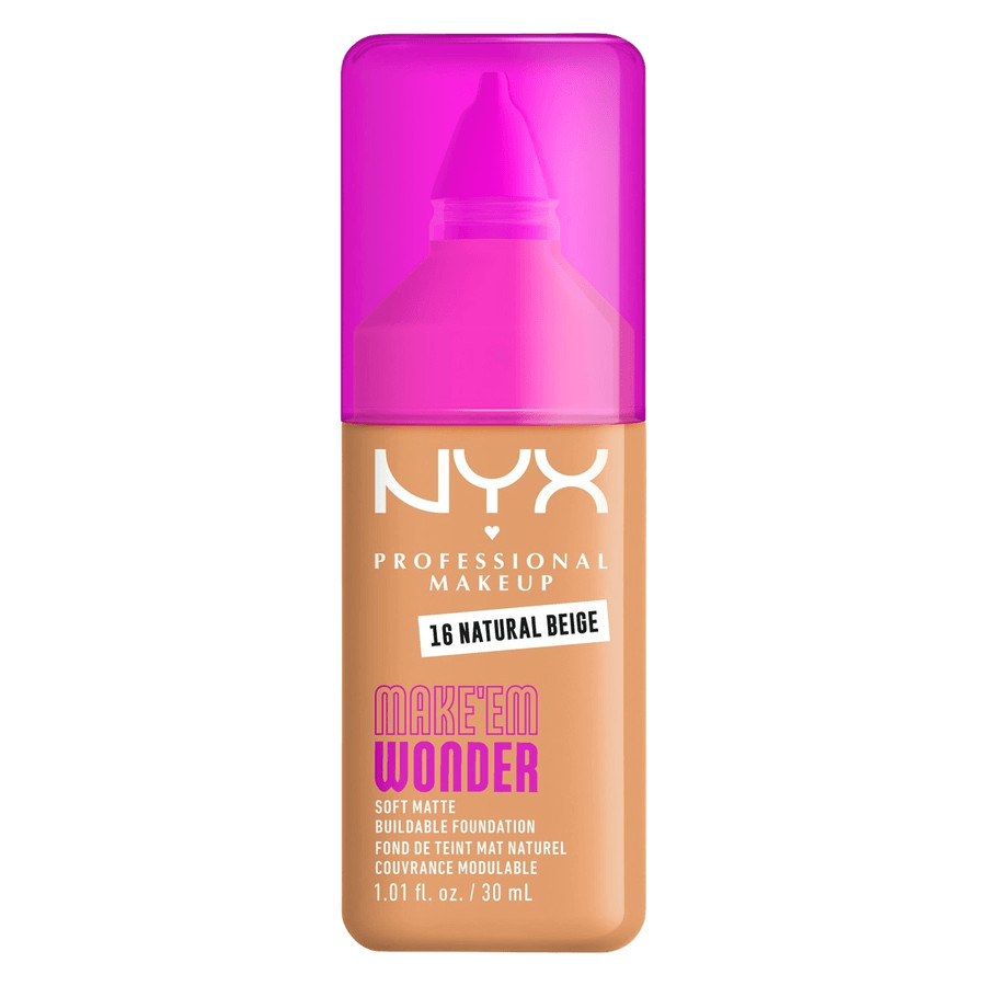 NYX Professional Makeup Make Em Wonder Foundation 16 Natural Beige 25ml
