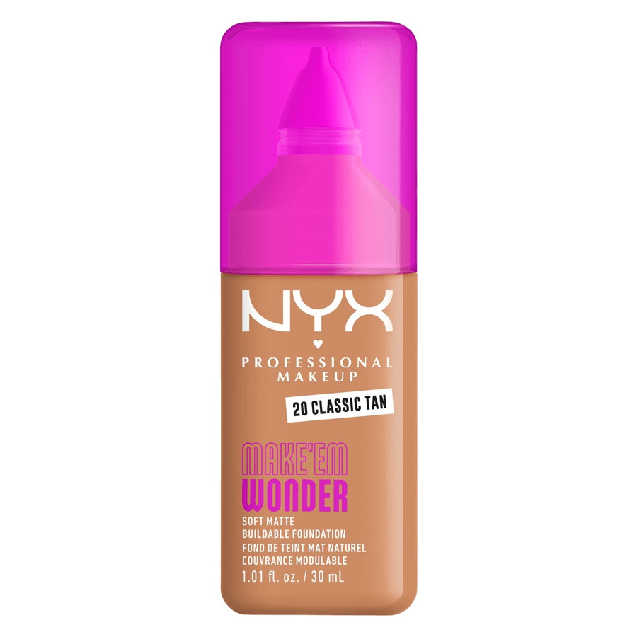 NYX Professional Makeup Make Em Wonder Foundation 20 Classic Tan 25ml