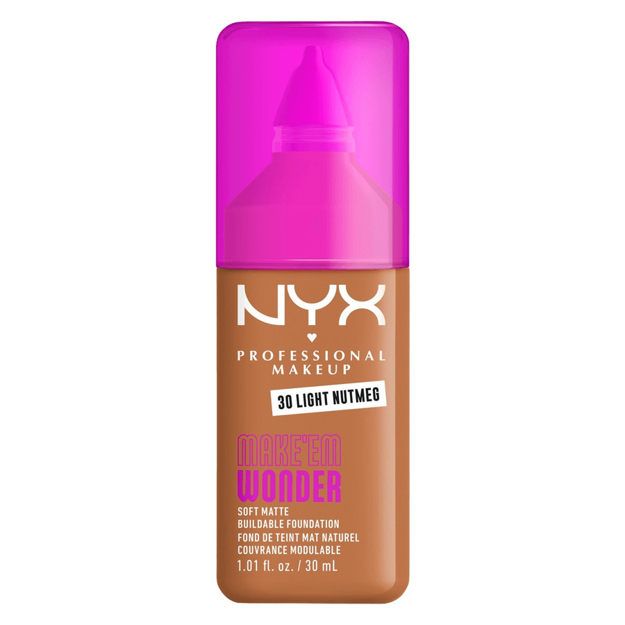 NYX Professional Makeup Make Em Wonder Foundation 30 Light Nutmeg 25ml