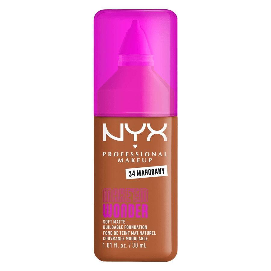 NYX Professional Makeup Make Em Wonder Foundation 34 Mahogany 25ml