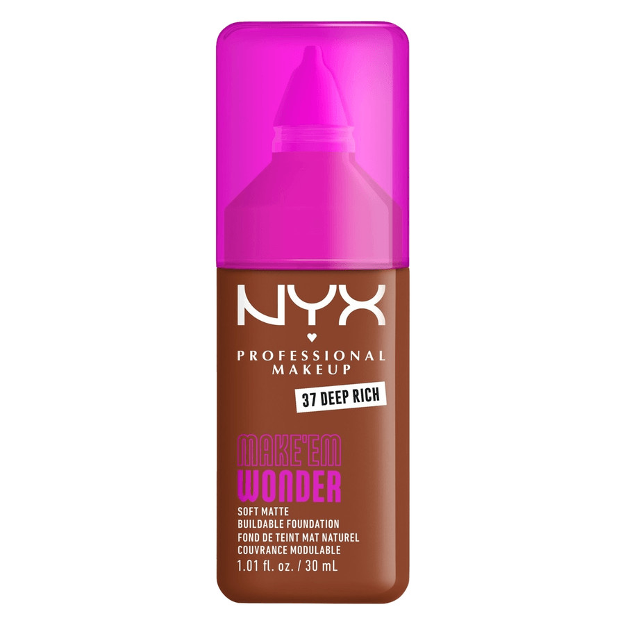 NYX Professional Makeup Make Em Wonder Foundation 37 Deep Rich 25ml