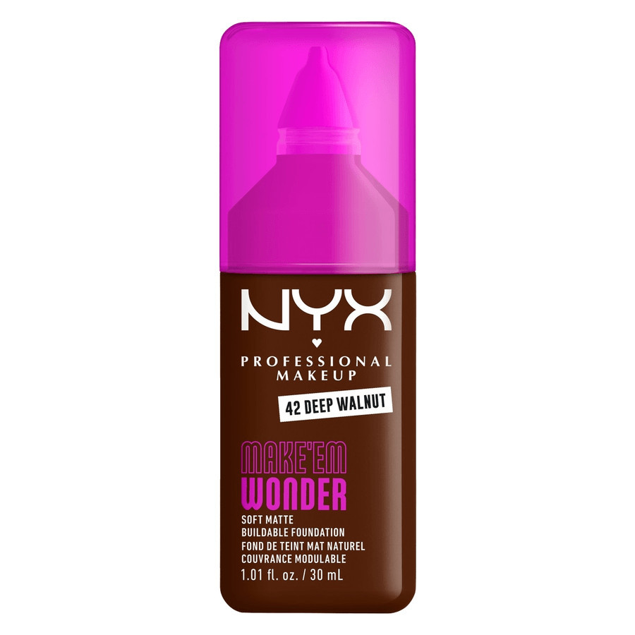 NYX Professional Makeup Make Em Wonder Foundation 42 Deep Walnut 25ml