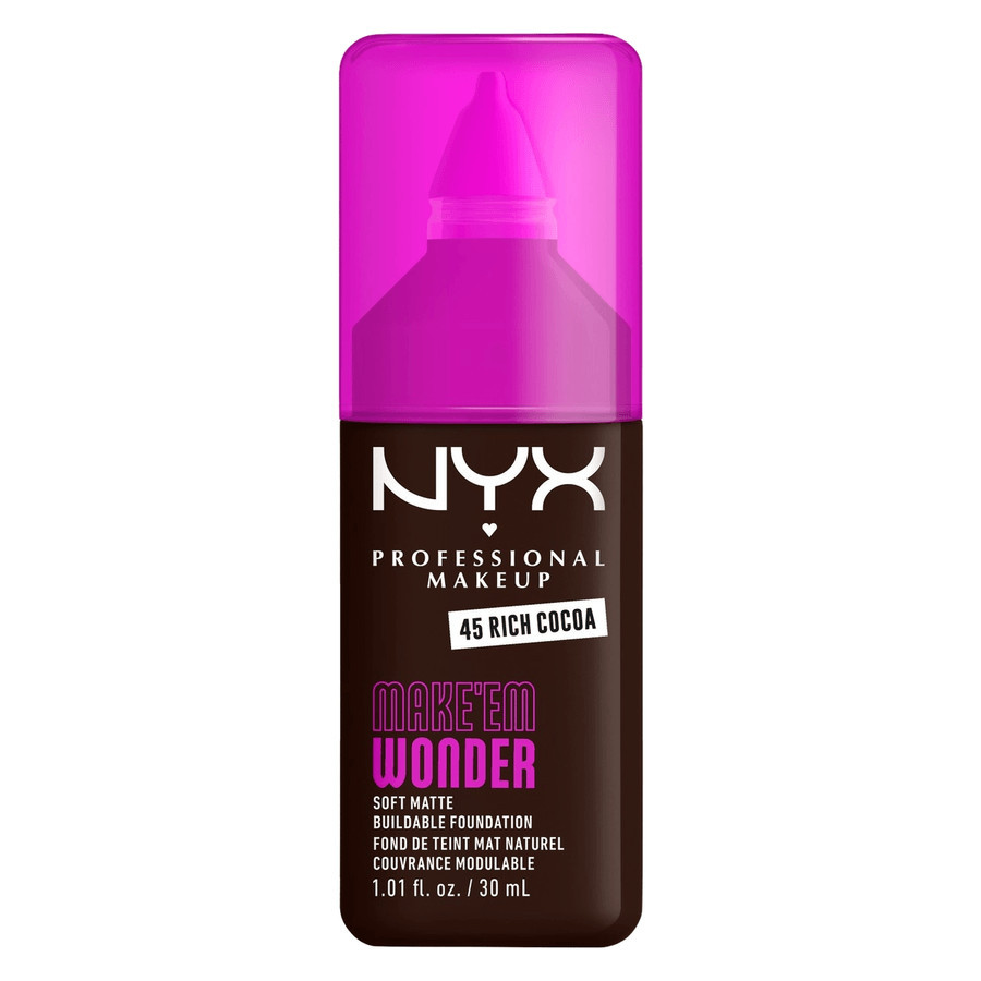 NYX Professional Makeup Make Em Wonder Foundation 45 Rich Cocoa 25ml