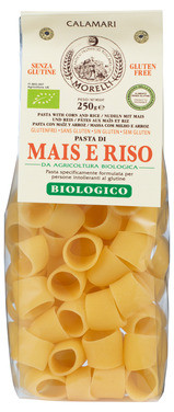 Mais- og Rispasta Calamari Øko Glutenfri 250g Morelli