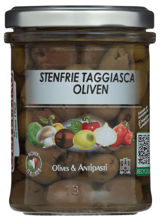 Oliven Taggiasca u/Sten 180g Castellino