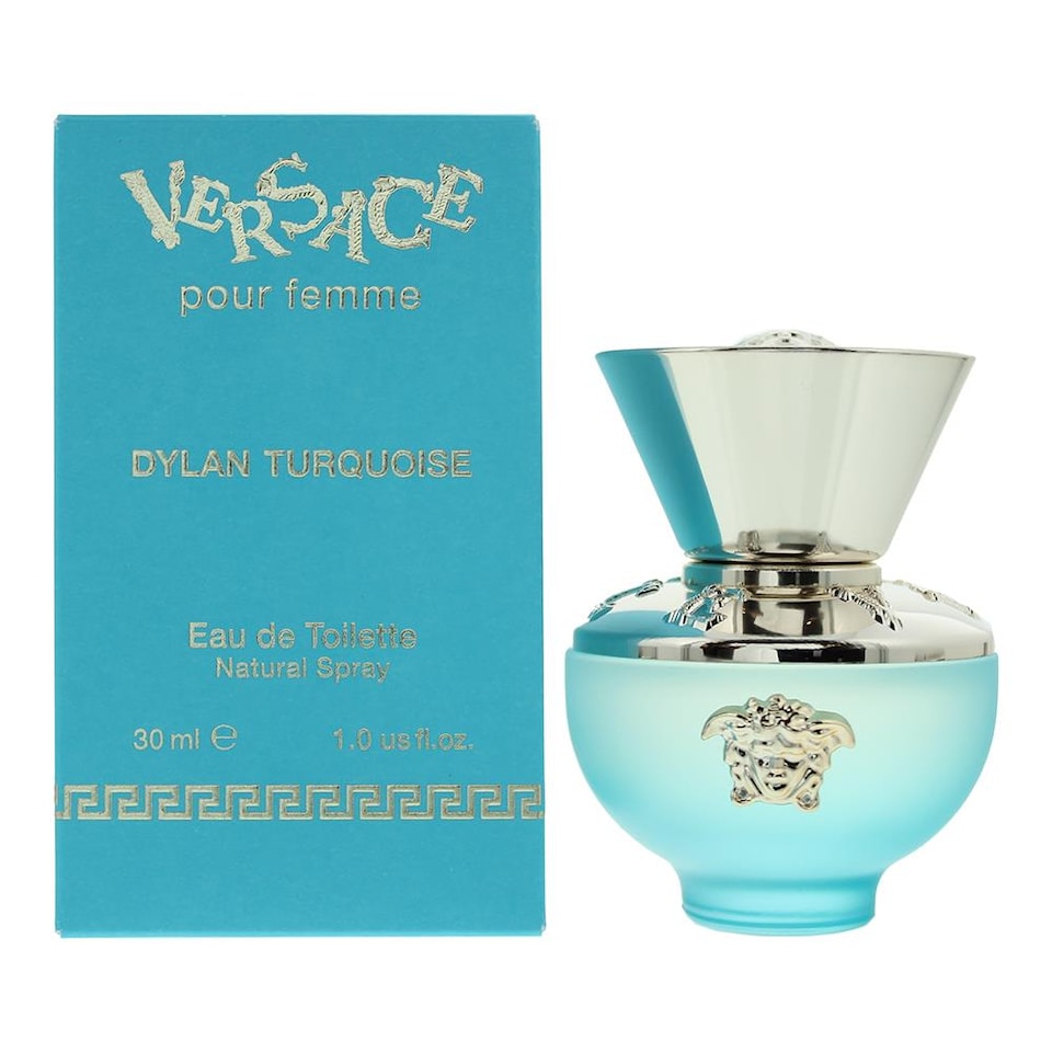 Versace Dylan Turquoise Pour Femme Womens EDT 30ml Fragrance | Clear | blue | 30ml