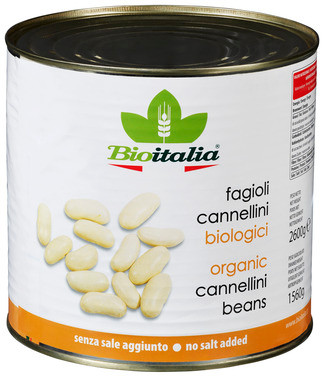Bioitalia Cannelini Bønner 2550g Økologisk