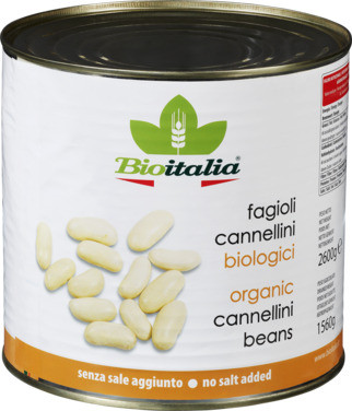 Bioitalia Cannelini Bønner 2550g Økologisk