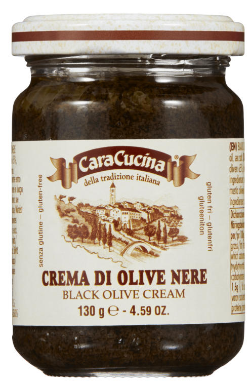 Olivenkrem Sort 130g Cara Cucina