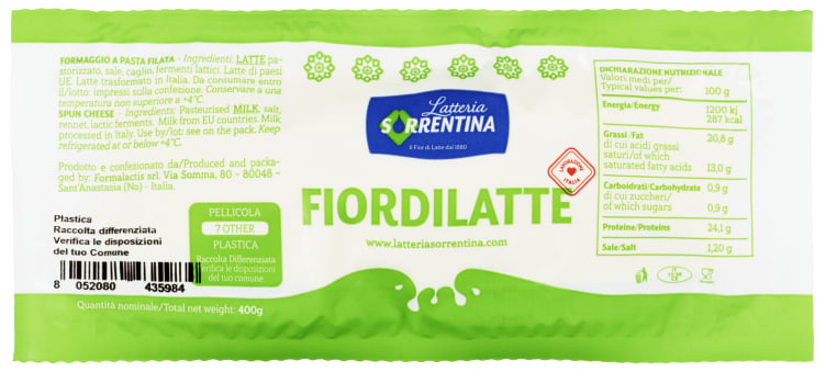 Fiordilatte 400g Latteria Sorrentina