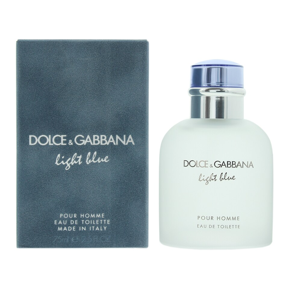 Dolce & Gabbana Light Blue Pour Homme Eau de Toilette 75ml Spray for Him | Blue | blue | 75ml