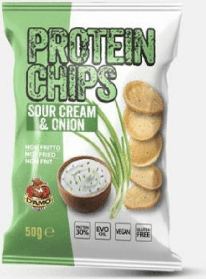 Damo Protein Chips Sour Cream & Onion 50g