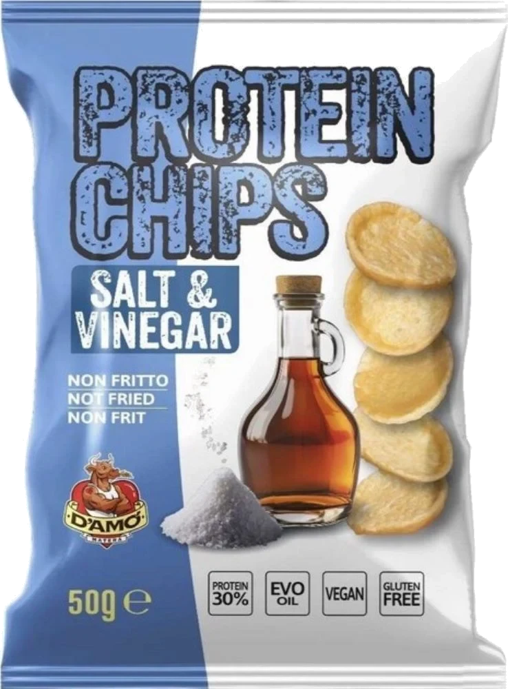 Damo Protein Chips Salt & Vinegar 50g