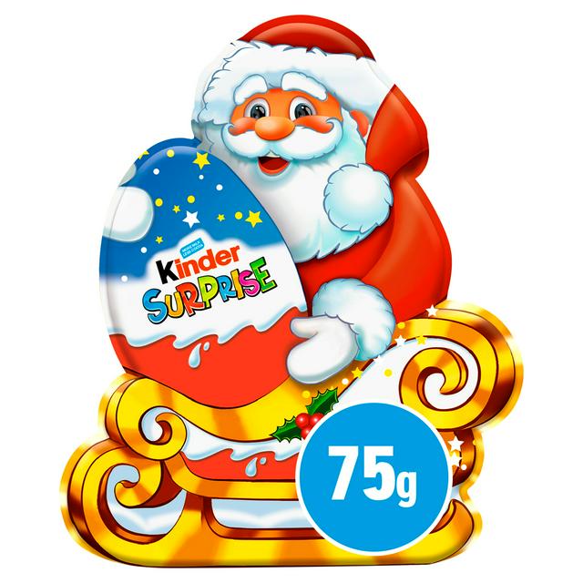 Kinder Surprise Milk Chocolate Santa Christmas Gift with Toy 75g
