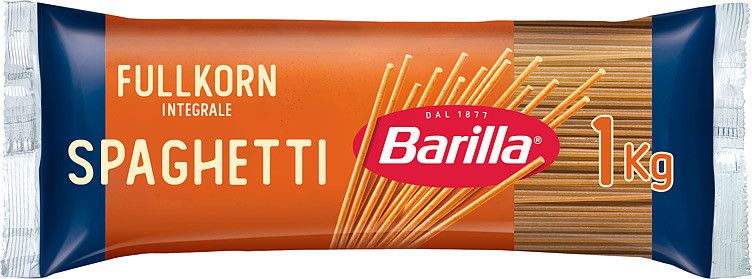 Spaghetti Fullkorn 1kg Barilla