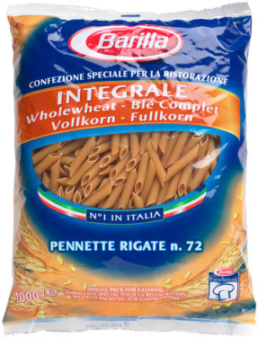 Barilla Pasta Pennette Fullkorn 1kg