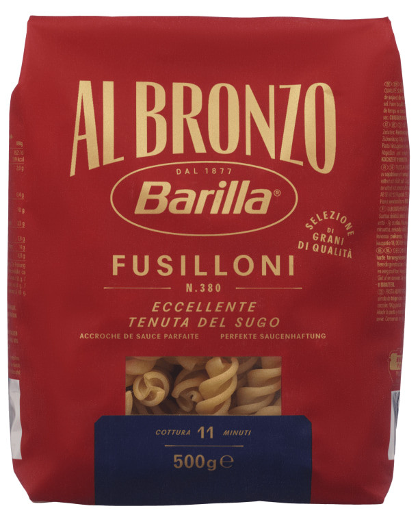 Pasta Fusilloni Al Bronzo 500g Barilla