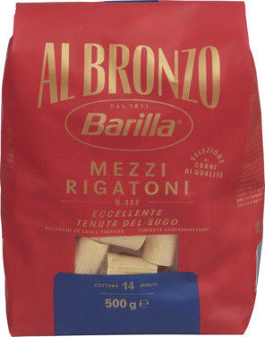 Barilla Pasta Mezzi Rigatoni Al Bronzo 500g