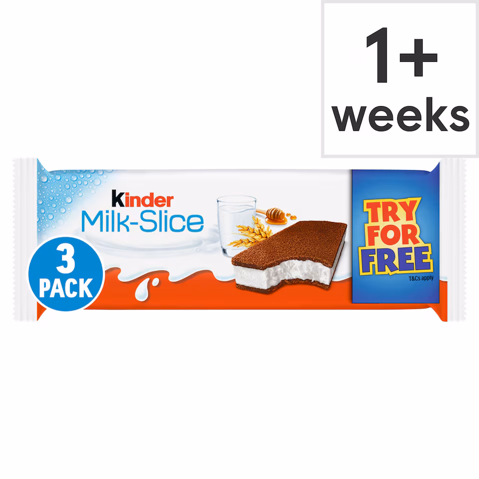 Kinder Milk Slice Milk And Honey 3 X 28G