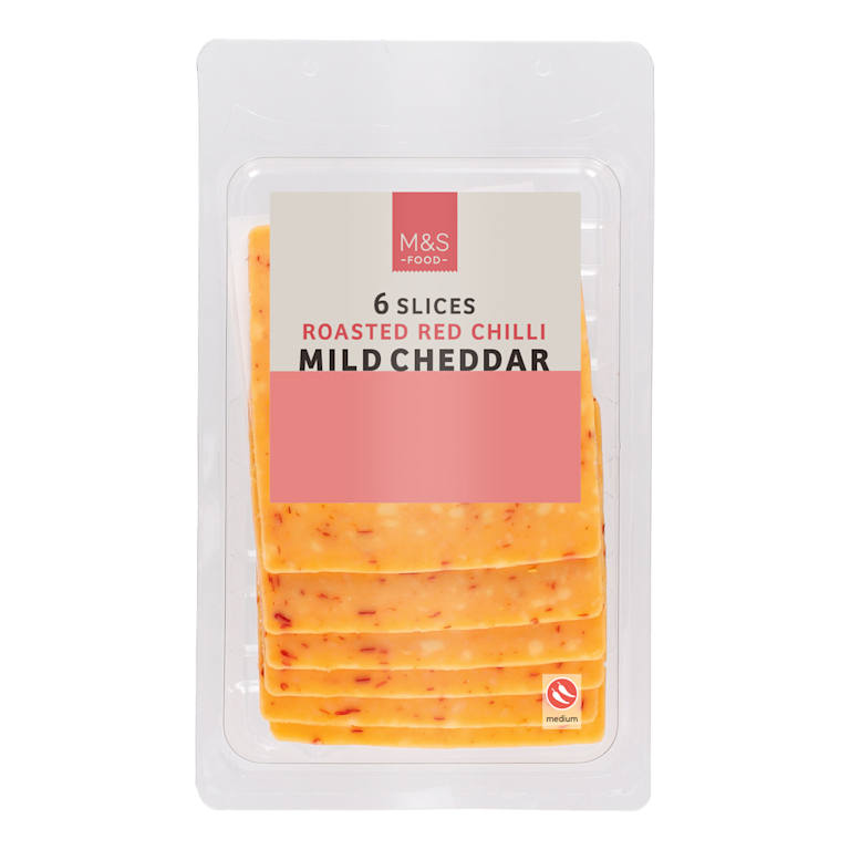 M&S Roasted Red Chilli Mild Cheddar