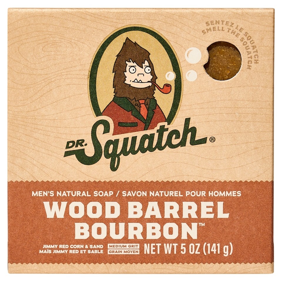 DR. Squatch Natural Soap Bar Wood Barrel Bourbon 141.7g