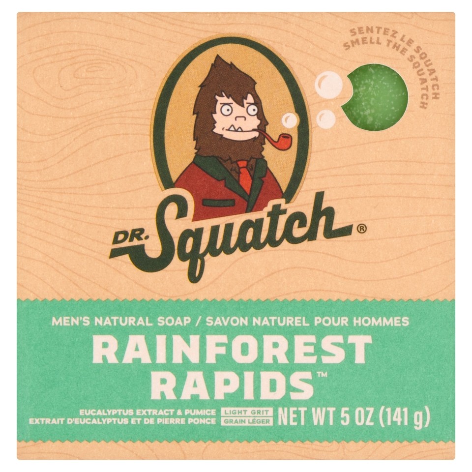 DR. Squatch Natural Soap Bar Rainforest Rapids 141g