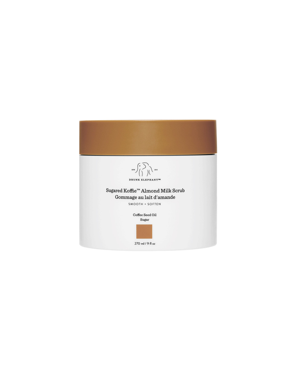 Drunk Elephant Sugared Koffie Almond Milk Body Scrub 270 ml