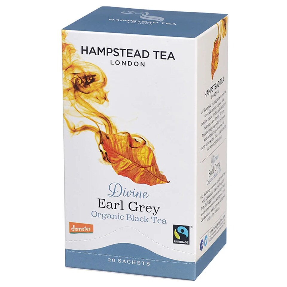Organic Earl Grey Tea 20 Sachets 40g (Hampstead Tea) | Multi