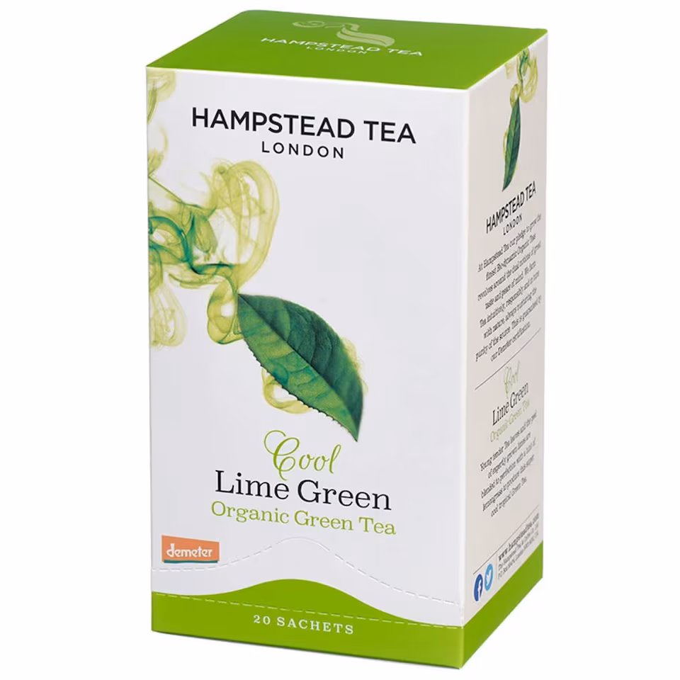 Organic Lemon Green Tea 20 Sachets 40g (Hampstead Tea) | Multi