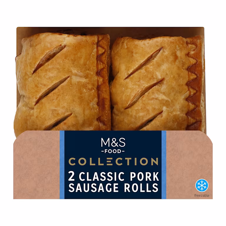 M&S Collection Handcrafted Classic Pork Sausage Rolls