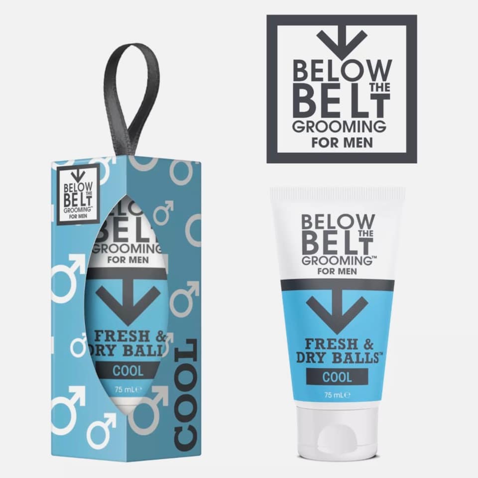 Below The Belt Grooming Fresh & Dry Balls Intimate Deodorant, Cool Bauble, 75ml