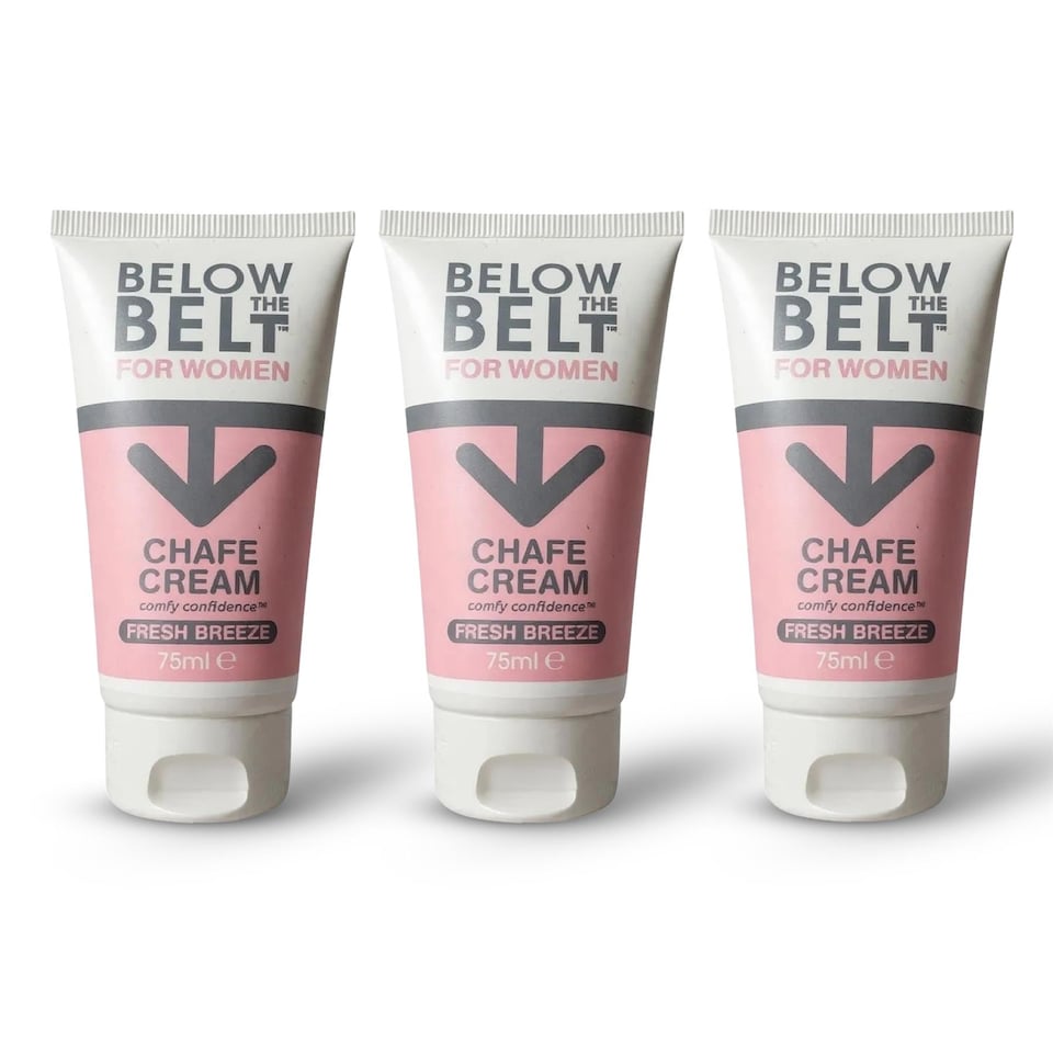 Below The Belt Womens Anti Chaffing Cream, Fresh Breeze Scent 75ml TRIO