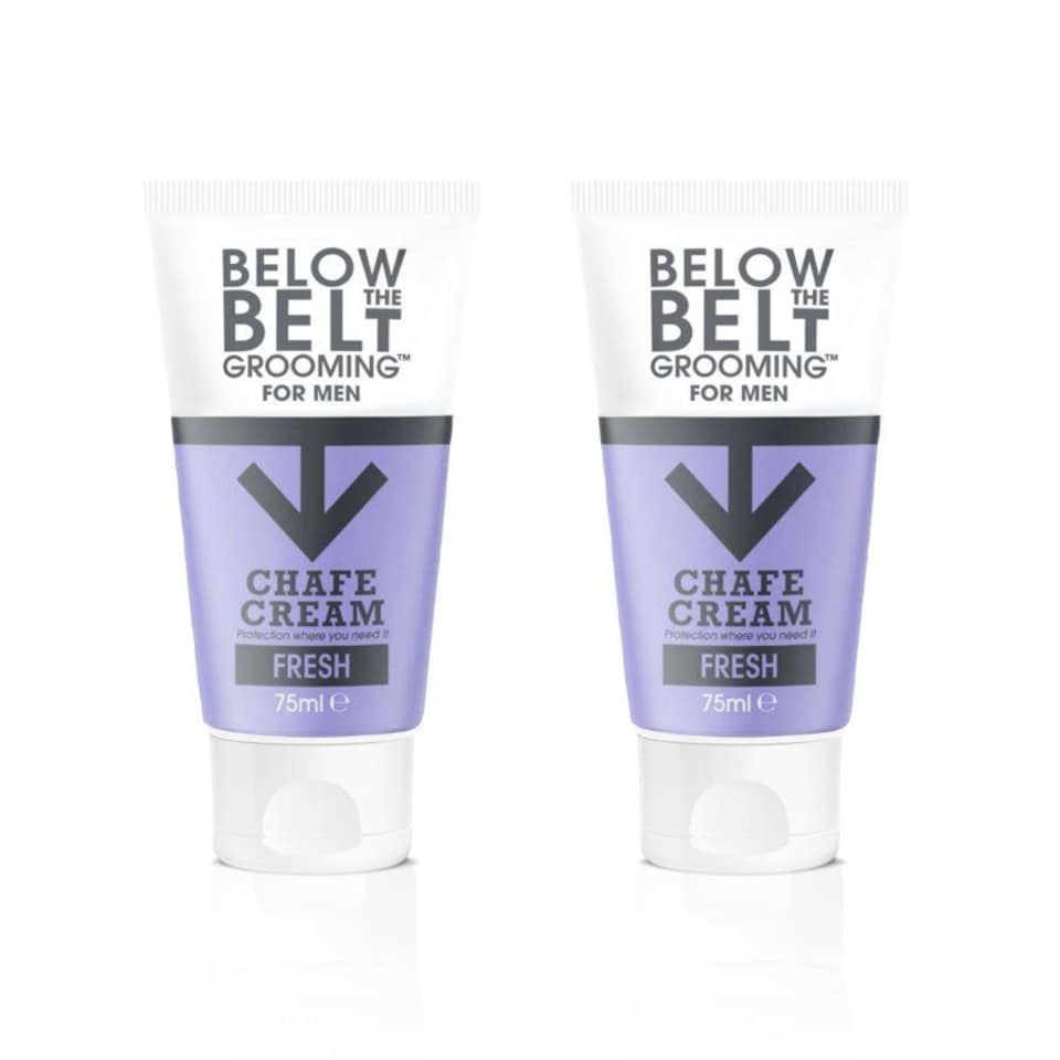 Below The Belt Mens Anti Chaffing Cream, Fresh Scent 75ml DUO