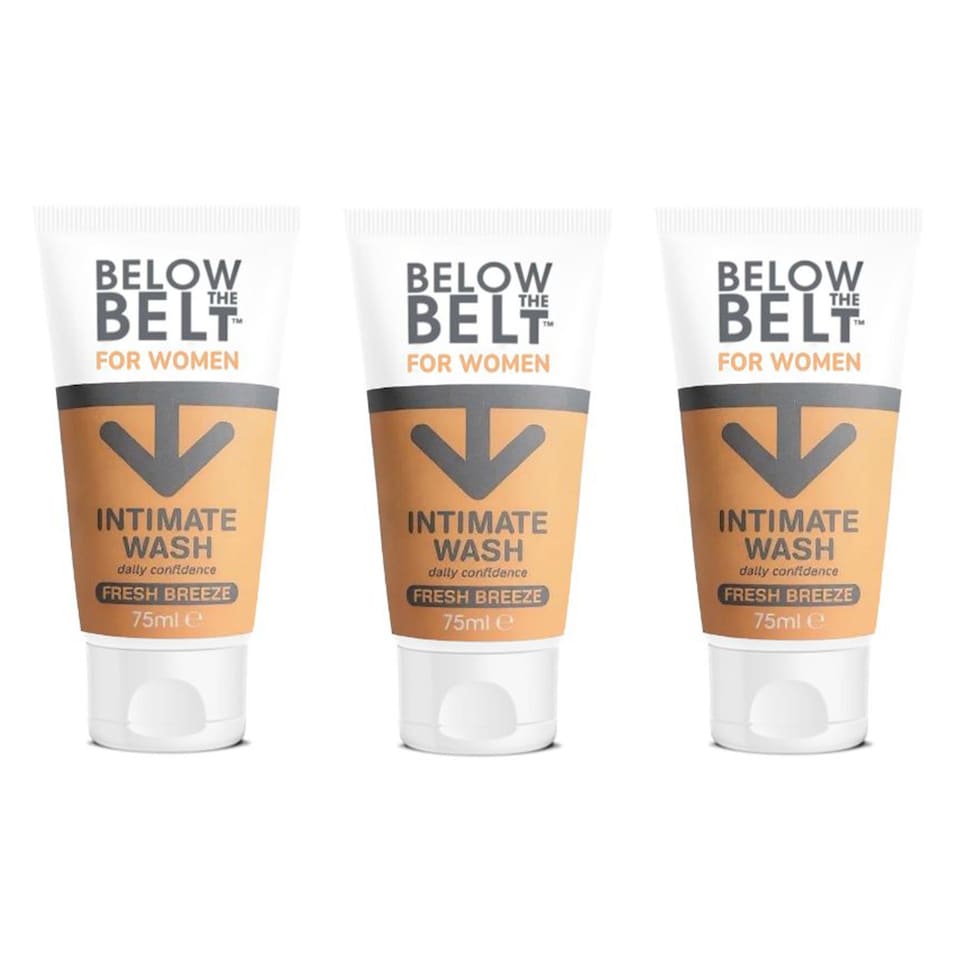 Below The Belt Female Intimate Wash, Fresh Breeze Scent 75ml TRIO