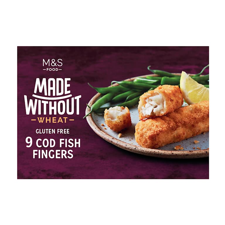 M&S Made Without Wheat Gluten Free Cod Fish Fingers