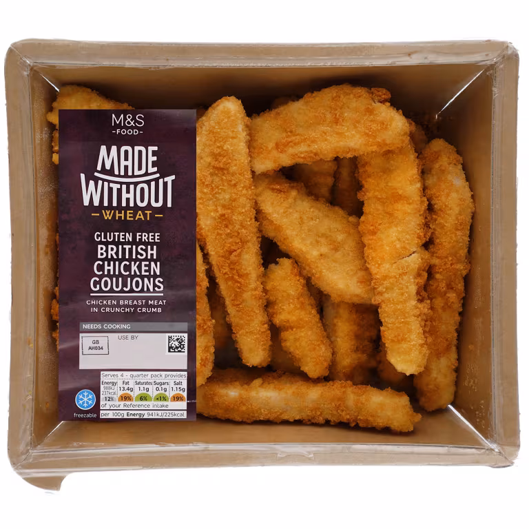 M&S Made Without Wheat British Chicken Goujons