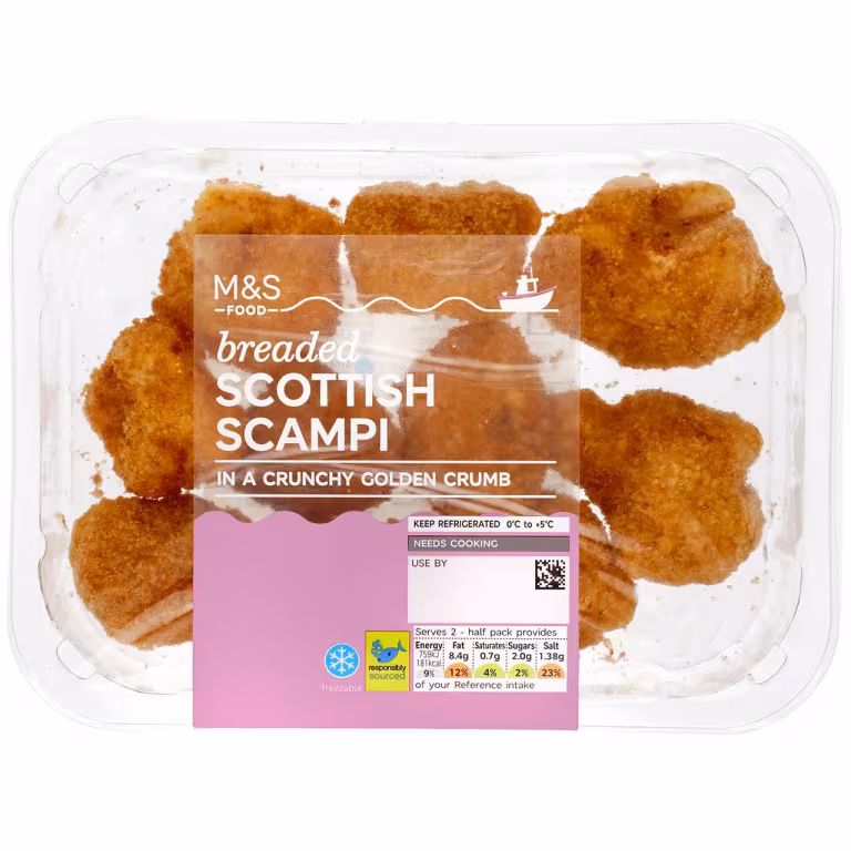 M&S Breaded Scottish Scampi