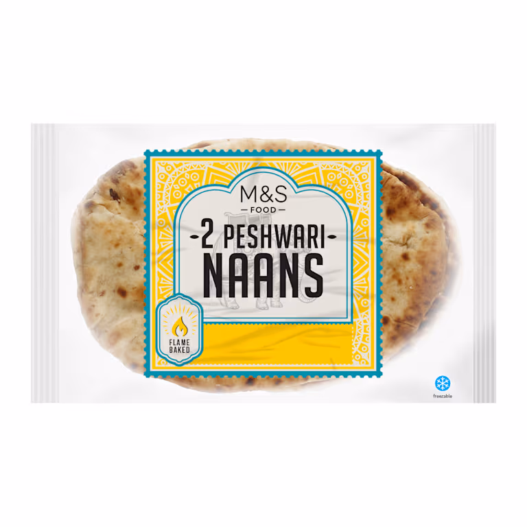 M&S 2 Peshwari Naans