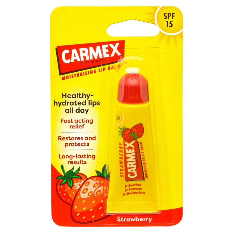 Carmex Strawberry Lip Balm Tube 10G