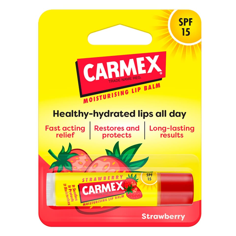 Carmex Moisturising Strawberry Lipbalm SPF15 4.25g