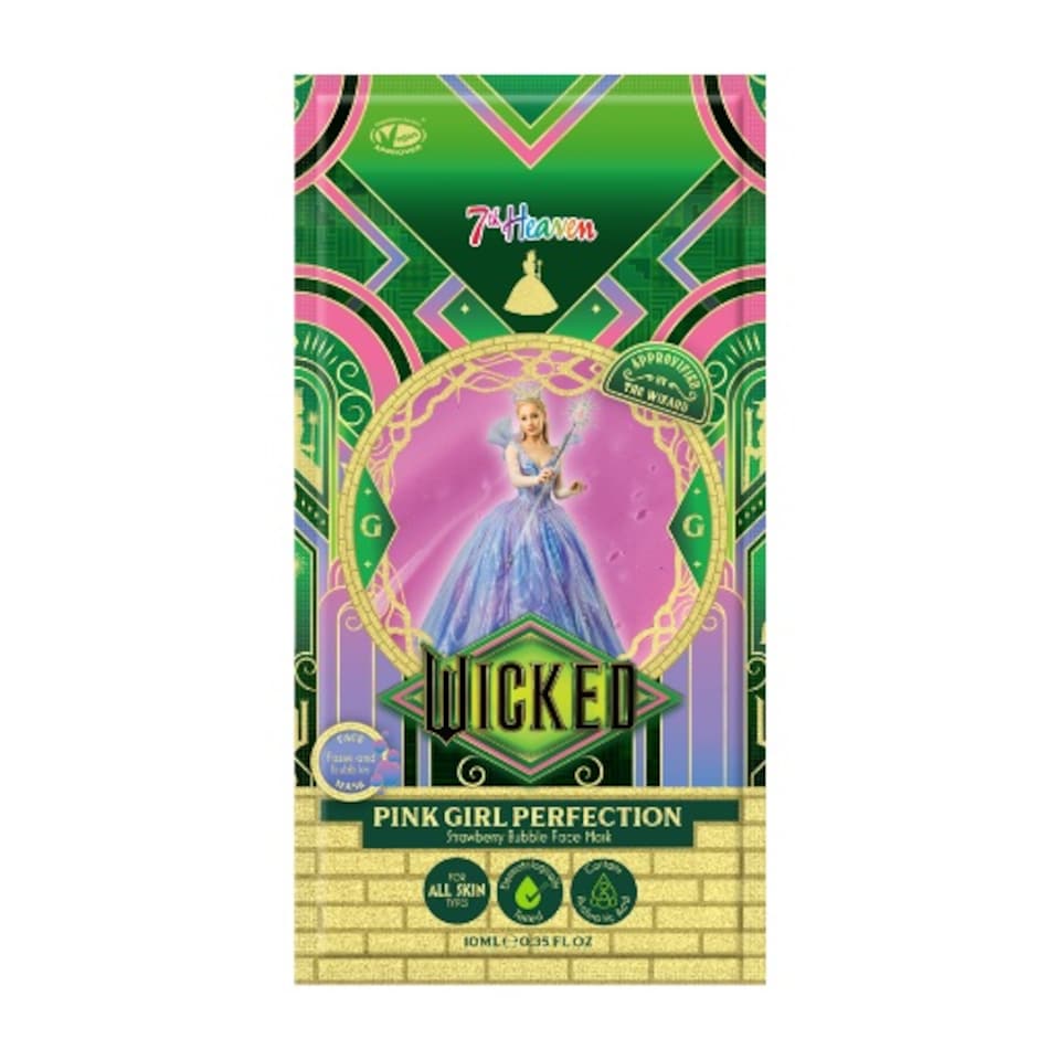 7H Wicked Pink Girl Perfection Strawberry Bubble Mask