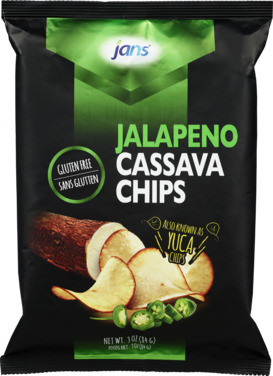 Jans Cassava Chips Jalapeno