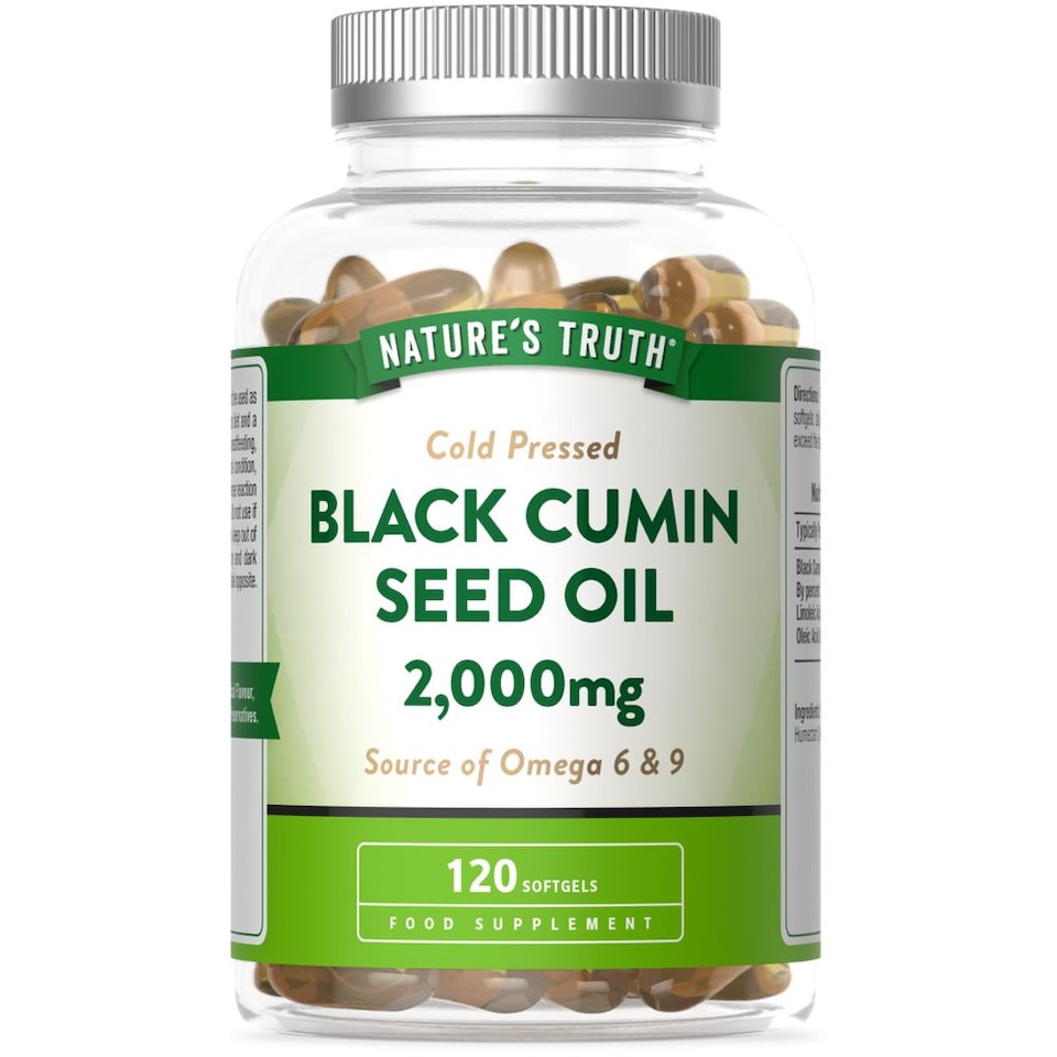 Black Cumin Seed Oil 2000 mg | 120 Softgels | Nature's Truth