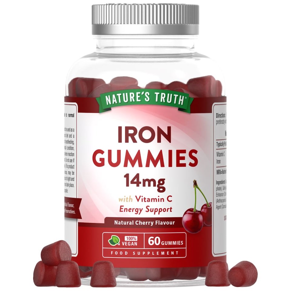 Iron 14 mg with Vitamin C | 60 Gummies | Nature's Truth