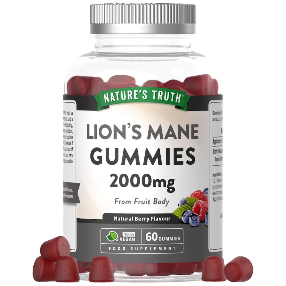 Lion's Mane 2000 mg | 60 Gummies | Nature's Truth